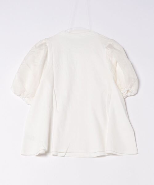 and it_ tシャツ オーガンジーパフスリーブ半袖トップス