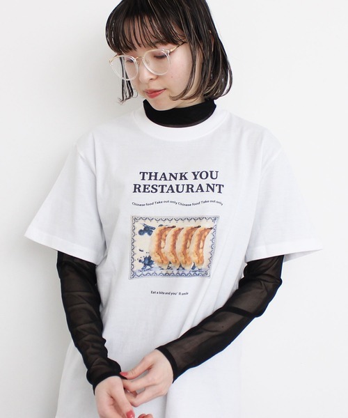 tシャツ パワーネットチュール　インナー レディース I am in fact tシャツ _パワーネットチュールインナー 「01