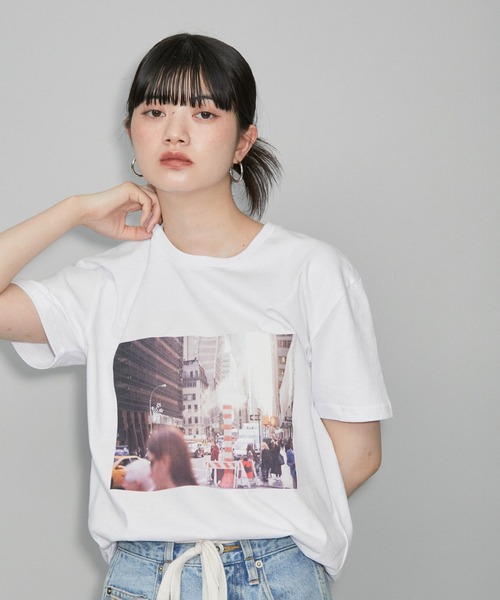 ADAM ET ROPE' tシャツ 「ZOZO限定・多サイズ」旅するフォトT