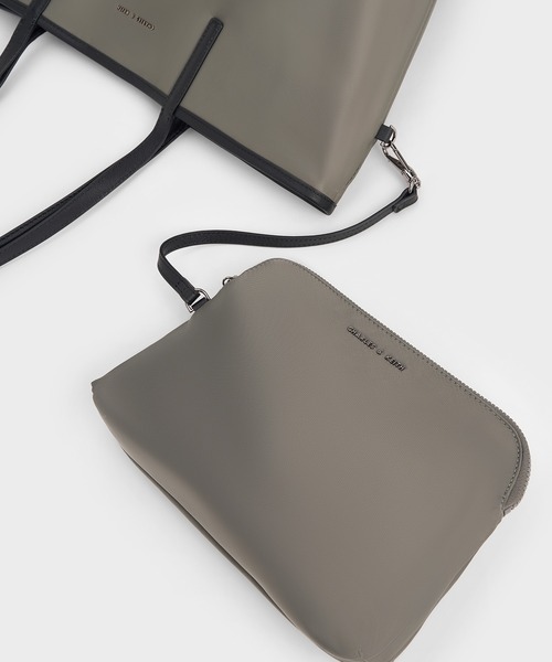 CHARLES ＆ KEITH トートバッグ Sianna シアンナ リバーシブル