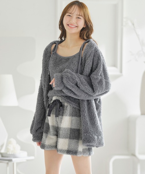 本日限定価格♡モコモコ3点セット♡ パジャマ ルームウェア 「3点セット・もこもこ温活」モール
