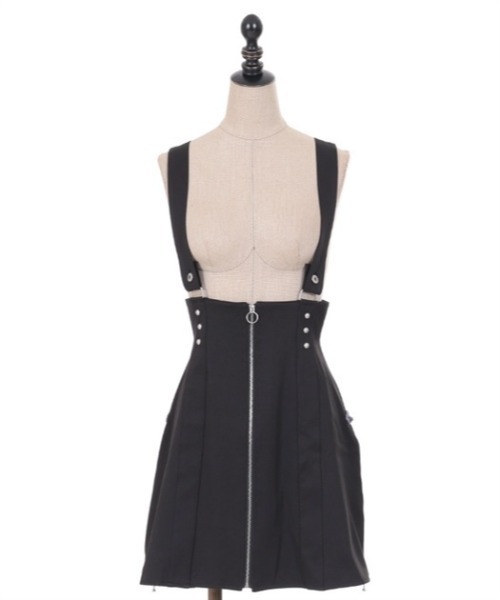 Amavel サス付きスカート・axes femme POETIQUE ブラウス axes femme POETIQUE スカート ファスナーデザインサス付