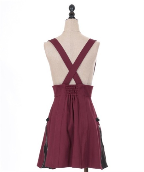 Amavel サス付きスカート・axes femme POETIQUE ブラウス axes femme POETIQUE スカート ファスナーデザインサス付