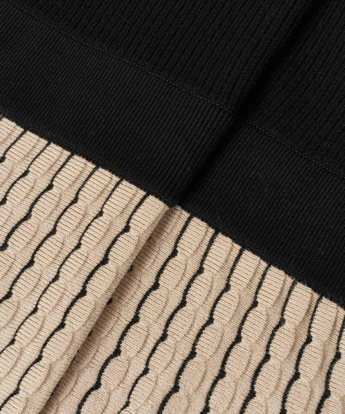 ANAYI 「ANAYI」 ニットワンピース 38 ネイビー レディース