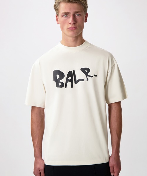 BALR. tシャツ GAME OF THE GODS GRAFFITI LOGO BOX FIT T-SHIRT  