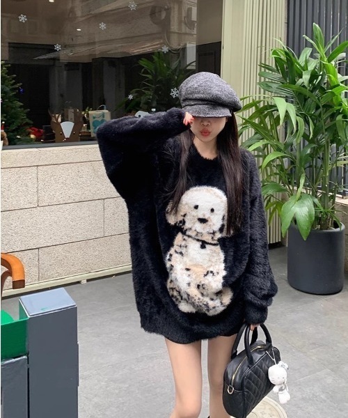 ALMO ニット セーター 「LAMPOON」シャギードッグニット レディース