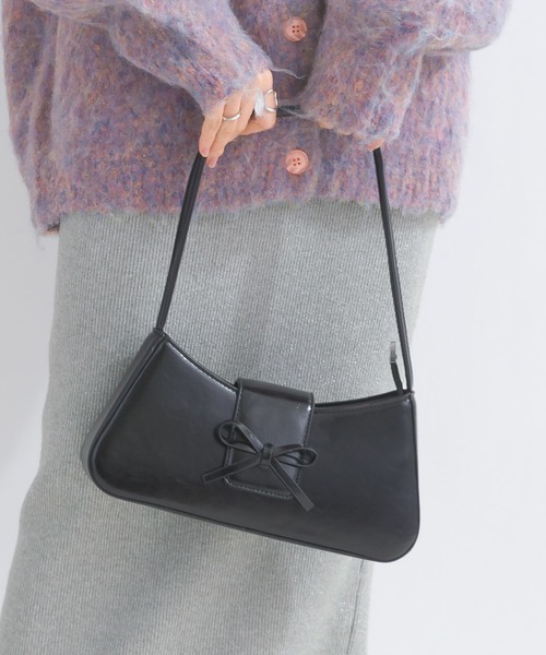 花柄ショルダーバッグ リボン付き terrace ショルダーバッグ バッグ リボンモチーフショルダーバッグ