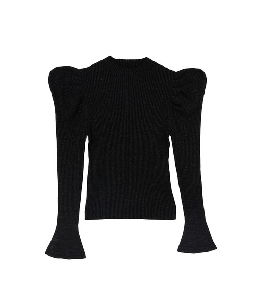 ニット+セーター Herlipto Volume-Sleeve Glitter Knit Top Volume-Sleeve Glitter Knit Top（ニット/セーター）｜Her lip to