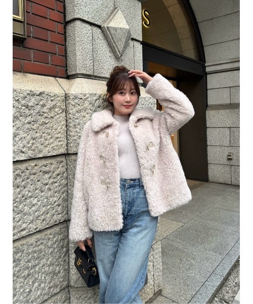 Her lip to ニット セーター Volume-Sleeve Glitter Knit Top