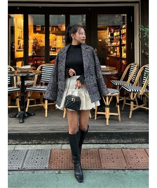 ニット/セーター Volume-Sleeve Glitter Knit Top Volume-Sleeve Glitter Knit Top（ニット/セーター）｜Her lip to