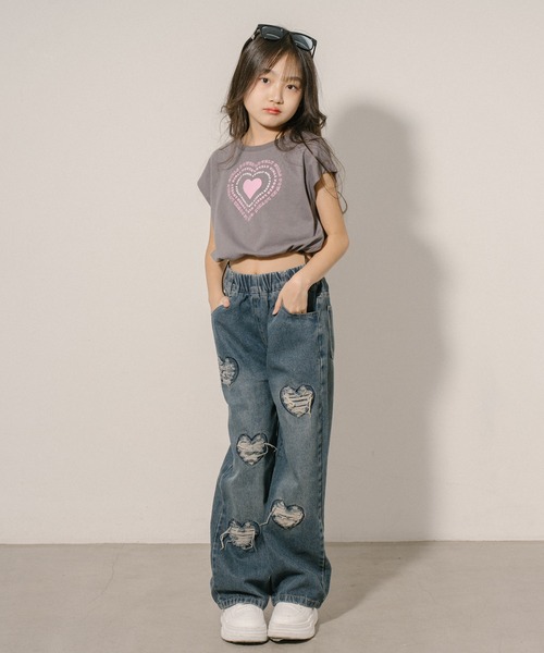 URBAN CHERRY（アーバンチェリー） パンツ ハートダメージデザイン