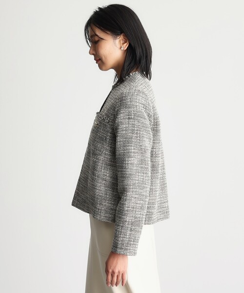 THE SHOP TK ジャケット ノーカラージャケット 「ONOFF活躍