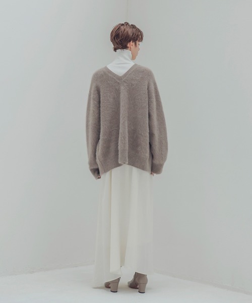 DRESSLAVE カーディガン fox cashmere v neck cardigan