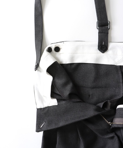 DRESSLAVE（ドレスレイブ） スラックス パンツ detachable strap tuck
