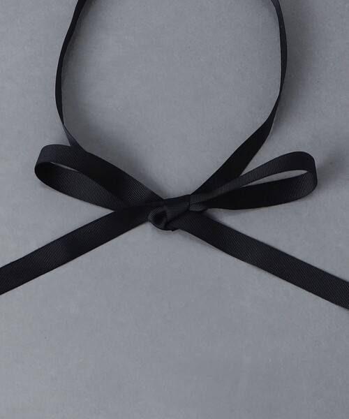 UNITED ARROWS ネックレス ドロップ プラスチックパール リボン