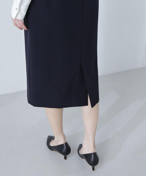 H BEAUTY&YOUTHダブルクロス スリットタイトスカート H＞TW スリットタイトスカート