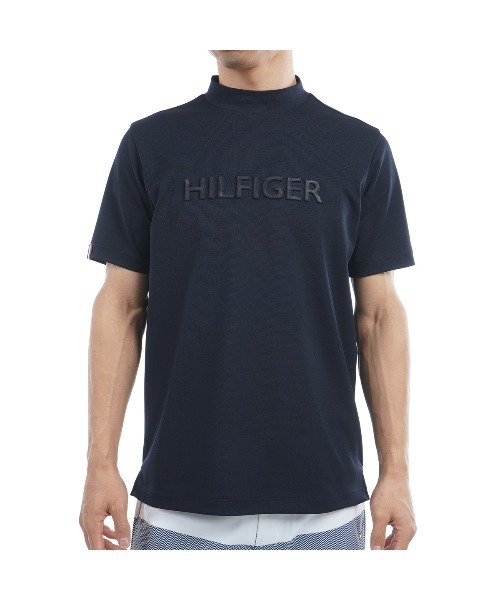 エンボスロゴ 半袖モックネックシャツ メンズ TOMMY HILFIGER GOLF エンボスロゴ 半袖モックネックシャツ