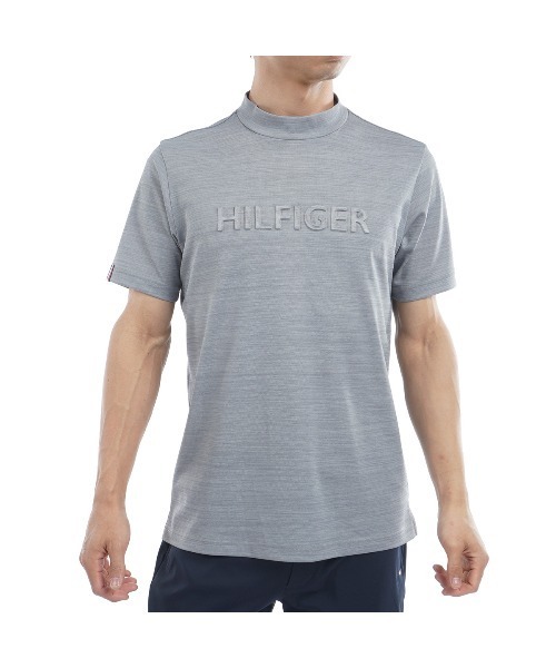 エンボスロゴ 半袖モックネックシャツ メンズ TOMMY HILFIGER GOLF エンボスロゴ 半袖モックネックシャツ