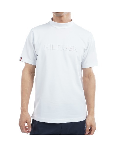 BRIEFING モックネックシャツ　エンボスロゴシャツ TOMMY HILFIGER GOLF エンボスロゴ 半袖モックネックシャツ
