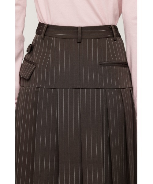 SLY スカート WRAP PLEATS M/SK ラップ プリーツ ミディスカート