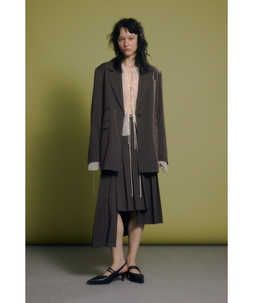 SLY スカート WRAP PLEATS M/SK ラップ プリーツ ミディスカート
