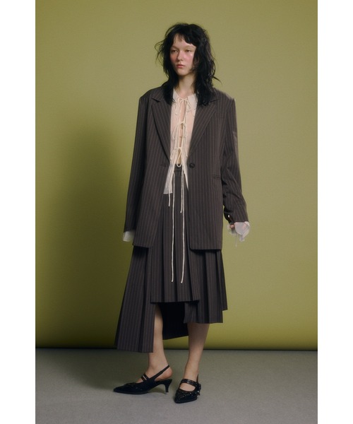 SLY スカート WRAP PLEATS M/SK ラップ プリーツ ミディスカート
