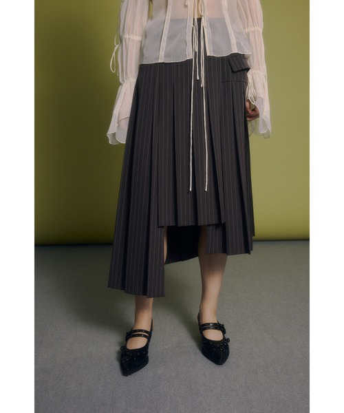 バボラ　フリースラップスカート Mサイズ SLY | SHIRRING PK ショートスカート (スカート(ミニ) ) |SHEL