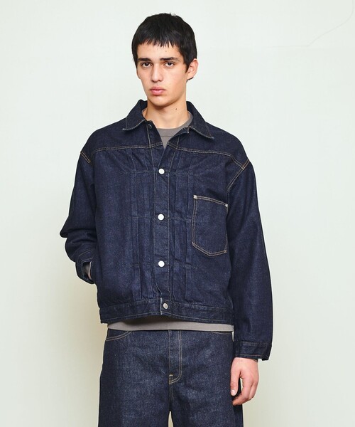 専用　TRACKER JACKET DENIM MデニムジャケットGジャン DENIM TRACKER JACKET（デニムトラッカージャケット）｜FOUNDOUR