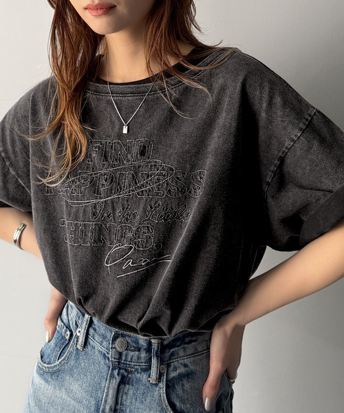 AelfricEden コア ヴィンテージウォッシュ Tシャツ コットン classicalelf tシャツ 綿100%ヴィンテージウォッシュ前後2way