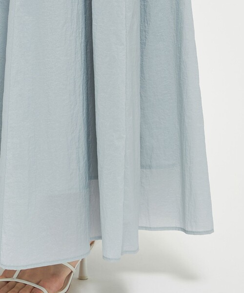 uncrave シャカシャカシルバーロングスカートF19 uncrave シャカシャカシルバーロングスカートF19