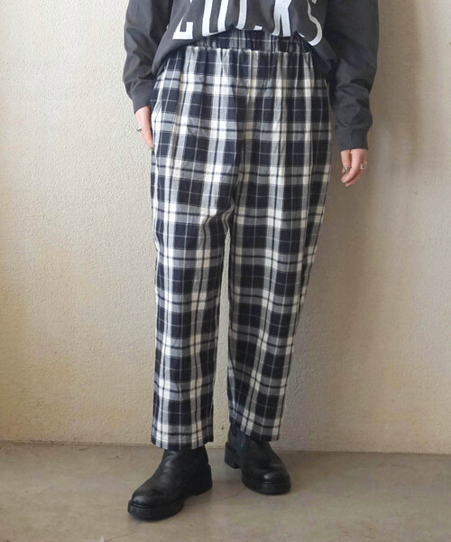 JOURNAL STANDARD LUXE パンツ ギャバチェック グランディパンツ