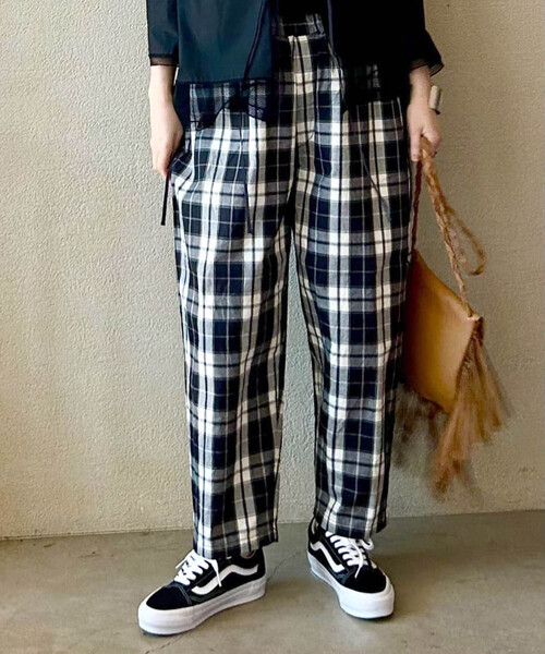 j.s luxe ギャバチェック グランディパンツ JOURNAL STANDARD LUXE パンツ ギャバチェック グランディパンツ
