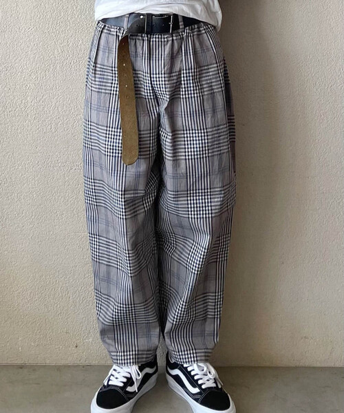 j.s luxe ギャバチェック グランディパンツ JOURNAL STANDARD LUXE パンツ ギャバチェック グランディパンツ