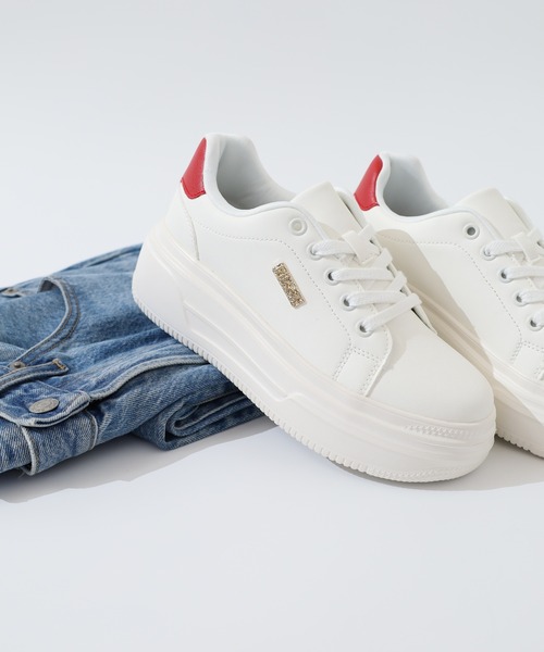 再値下げ【Kitson】スニーカー 新品未使用 kitson スニーカー KITSON キットソン 厚底 ウェッジソール 軽量