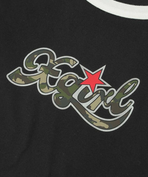 tシャツ STAR CAMO LOGO S/S CROPPED TEE レディース X-girl tシャツ STAR CAMO LOGO S/S CROPPED TEE レディース