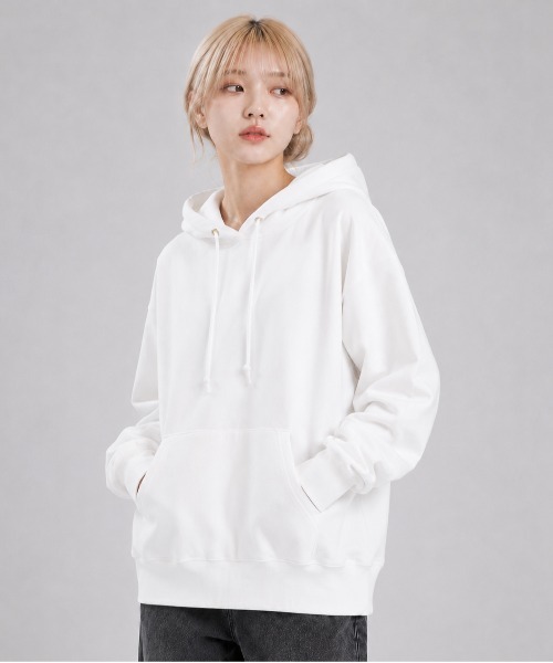 CROOJA パーカー 白 CAMBER（キャンバー） パーカー CAMBER / Cross-Knit PULLOVER HOODED