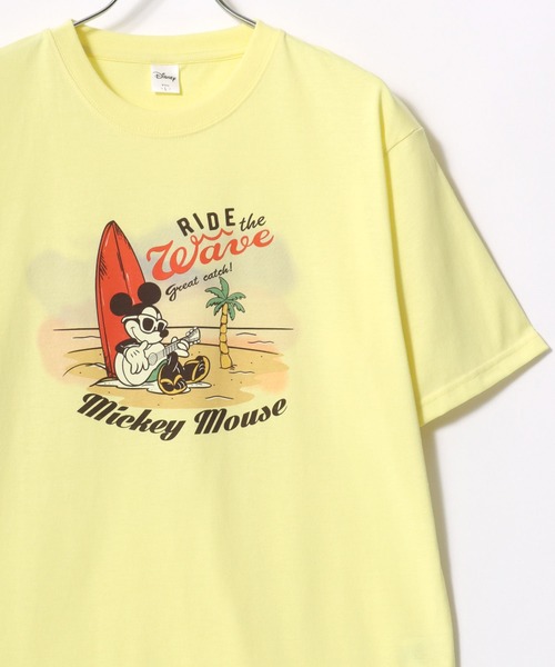 Disney World NYC サンタ ミッキー 長袖 Tシャツ ベージュS Disney World NYC サンタ ミッキー 長袖 Tシャツ ベージュS