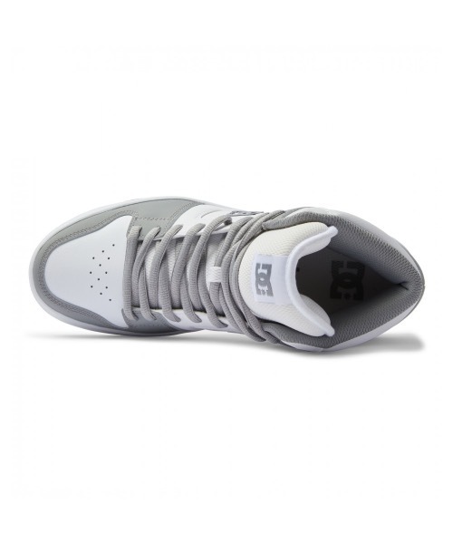 「DC SHOES」 ハイカットスニーカー 23cm ホワイト×グリーン メンズ