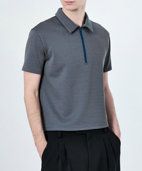 ポロシャツ ポロ STANDZIP GEOMETRY S/S POLO レディース メンズ
