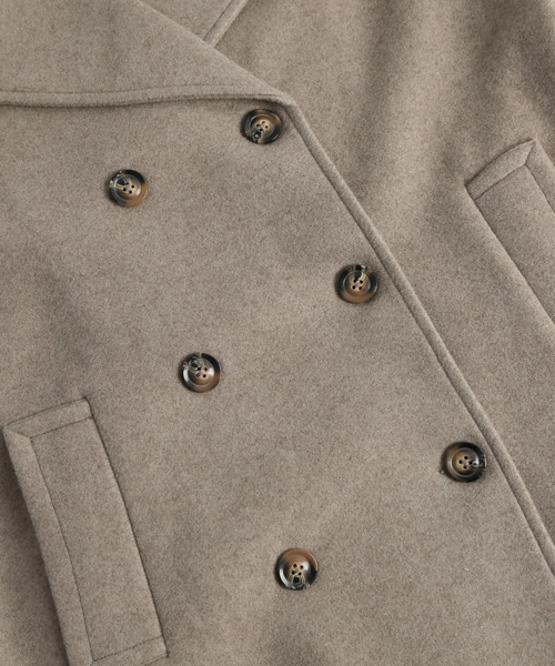 「SUGAR BISKET」 ピーコート フリー ブラック レディース_画像4