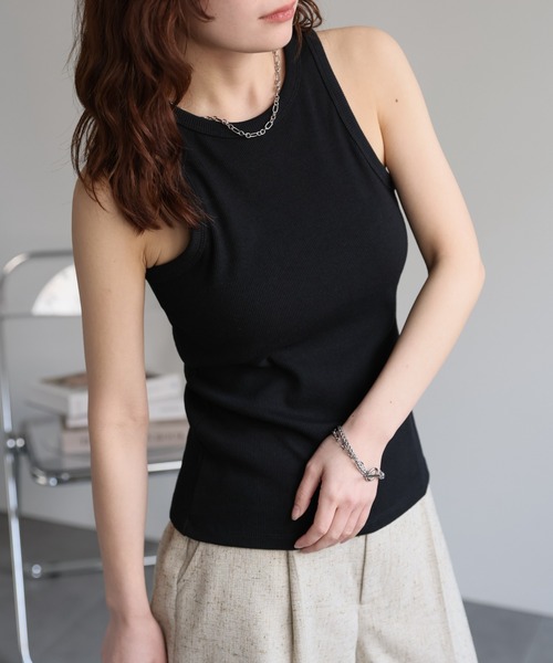 ap retro タンクトップ ノースリーブ 「選べるデザイン」カップ付き