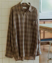 シャツ シアーリップル チェック プルオーバーシャツ / ロングシーズン着用可能 メンズ レディース｜ZOZOTOWN Yahoo!店
