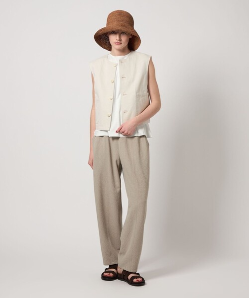 tシャツ 「Steven Alan」コットン レーヨン ノースリーブ プロオーバー レディース STEVEN ALAN tシャツ 「Steven Alan」コットン レーヨン