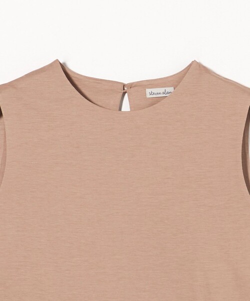 tシャツ 「Steven Alan」コットン レーヨン ノースリーブ プロオーバー レディース STEVEN ALAN tシャツ 「Steven Alan」コットン レーヨン