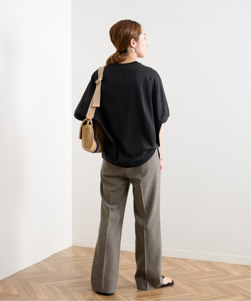 ◉新品タグ付き◉ framework 半袖Tシャツ　Lサイズ FRAMeWORK 「FRAMeWORK」 半袖Tシャツ FREE ブラック レディース