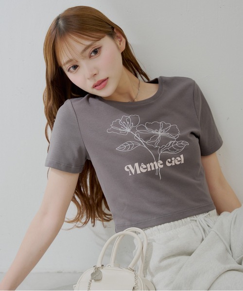 Chico tシャツ 「5色展開」フラワー刺繍チビT レディース