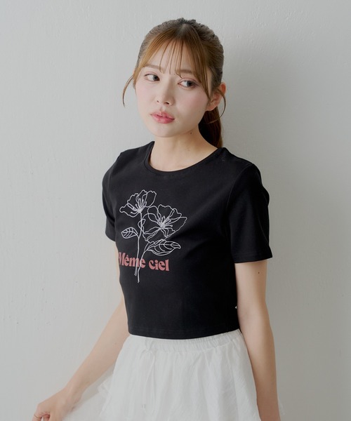 チコ花 Chico tシャツ 「5色展開」フラワー刺繍チビT レディース