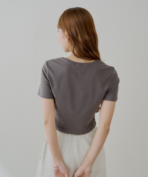 Chico tシャツ 「5色展開」フラワー刺繍チビT レディース