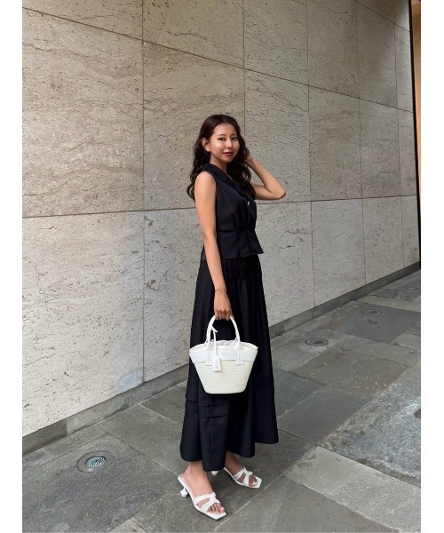 herlipto Marianne Layered Tuck Dress