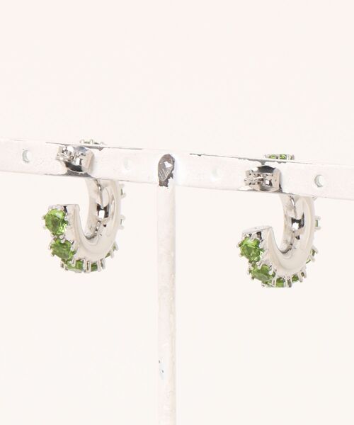 フランス発 ☆Justine Clenquet☆ Nina クリスタル ピアス: Acid フランス発☆Justine Clenquet☆ Nina クリスタル フープ ピアス